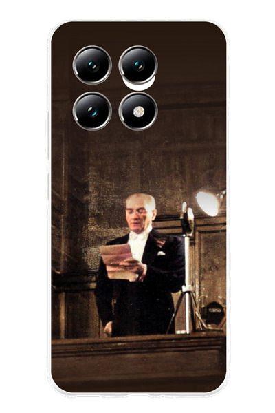 TechTree حافظة سيليكون متوافقة مع هاتف Xiaomi Mi 14T من أتاتورك First Speech ...