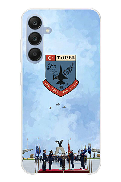 TechTree حافظة سيليكون متوافقة مع هاتف سامسونج جالاكسي A25 من القوات الجوية ا...