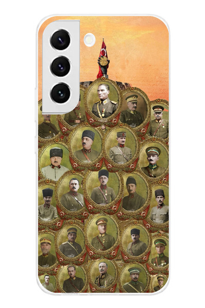 TechTree حافظة سيليكون متوافقة مع هاتف سامسونج جالاكسي S22 من أتاتورك وقادة ا...