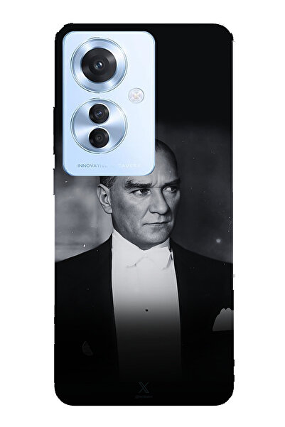 TechTree أناقة ورقيمة متوافقة مع هاتف OPPO Reno 11F: حافظة سيليكون مطبوع مع ت...