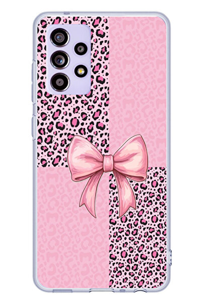 TechTree حافظة سيليكون متوافقة مع هاتف سامسونج جالاكسي A52-A52S بنمط الفهد ال...