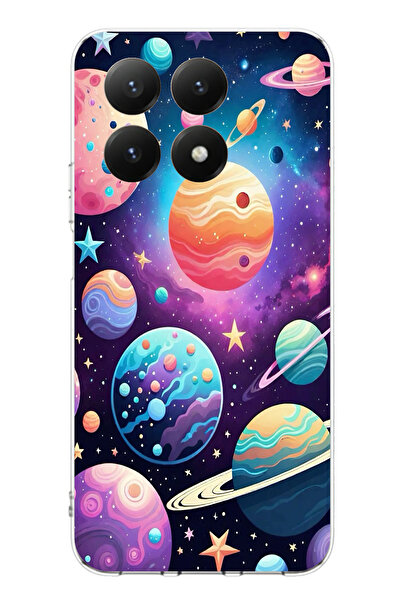 TechTree حافظة سيليكون مطبوع متوافقة مع هاتف Xiaomi Mi 15T PRO بنمط الفضاء وا...