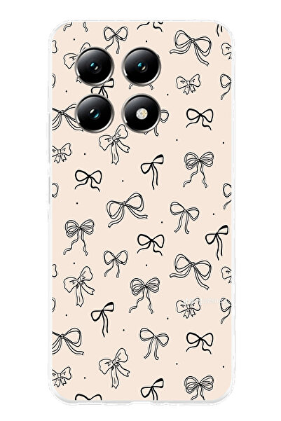 TechTree حافظة سيليكون متوافقة مع هاتف Xiaomi Mi 14T باللون الأسود ونمط الفيو...