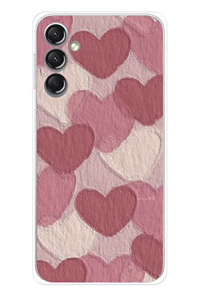 TechTree حافظة سيليكون متوافقة مع هاتف سامسونج جالاكسي A24 باللون الوردي البا...