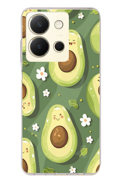 TechTree حافظة سيليكون متوافقة مع هاتف Vivo Y36 ذات خلفية خضراء لطيفة على شكل...