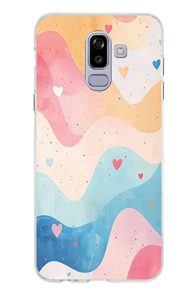 TechTree حافظة سيليكون متوافقة مع هاتف سامسونج جالاكسي J8-A6 بلس ذات ألوان با...