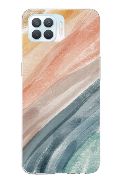 TechTree حافظة سيليكون متوافقة مع OPPO Reno 4 Lite مطبوع