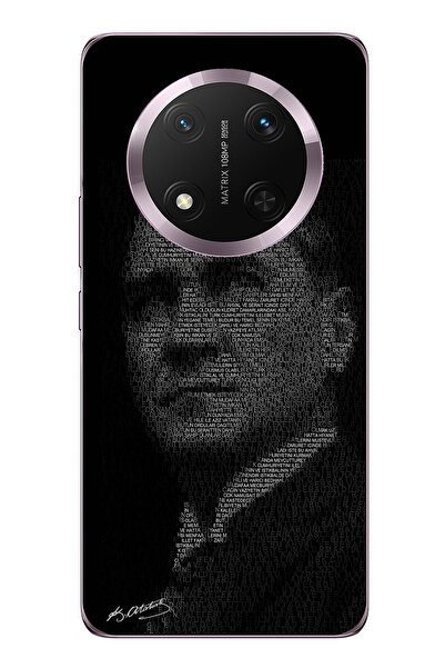 TechTree حافظة سيليكون متوافقة مع هاتف Honor Magic 7 Lite مكتوب عليها Hitabe ...