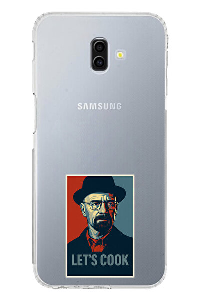 TechTree حافظة سيليكون متوافقة مع هاتف سامسونج جالاكسي J6 بلس من Lets Cook مطبوع