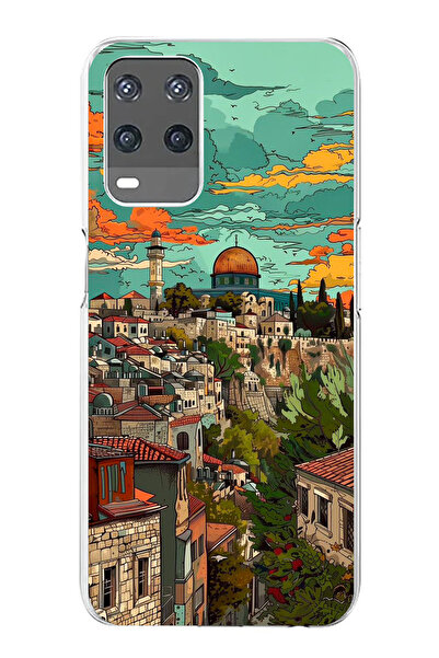 TechTree Oppo A54 Compatible Free Palestine and Kubbetüs Sahra Printed Silico...