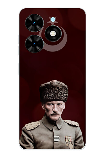 TechTree حافظة سيليكون متوافقة مع هاتف Tecno Spark 20-20C Moon Star ورئيس الق...