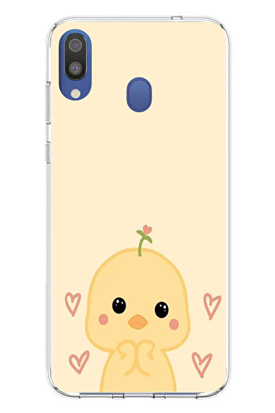 TechTree حافظة سيليكون مطبوع متوافقة مع هاتف سامسونج جالاكسي M20 بنمط الديناص...