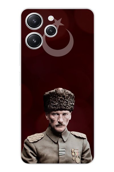 TechTree حافظة سيليكون متوافقة مع هاتف Redmi 12 Moon Star and Commander Atatu...