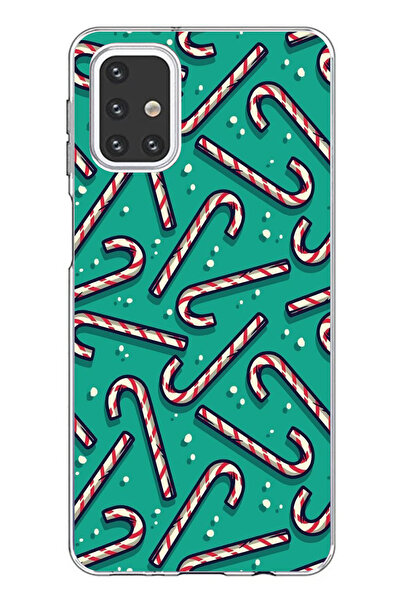 TechTree حافظة سيليكون مطبوع متوافقة مع هاتف سامسونج جالاكسي M31s مع عصا حلوى...