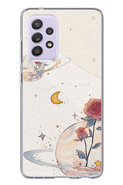 TechTree حافظة سيليكون متوافقة مع هاتف سامسونج جالاكسي A72، بتصميم كوكب ونجمة...