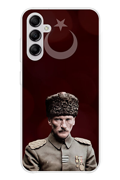 TechTree حافظة سيليكون متوافقة مع هاتف سامسونج جالاكسي A14 على شكل نجمة وهلال...