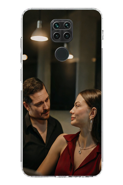 TechTree حافظة سيليكون متوافقة مع هاتف Redmi Note 9 - Eşref وNisan مطبوع