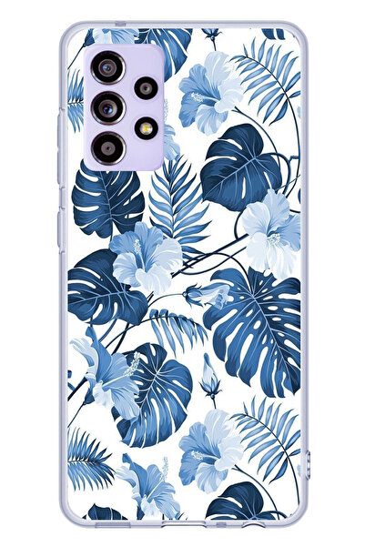 TechTree حافظة سيليكون مطبوع متوافقة مع هاتف سامسونج جالاكسي A52-A52S بنمط أو...