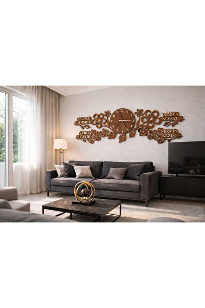 yucisaatleri SALON KİŞİYE ÖZEL Yeni Tasarım Modern Duvar Saati 60 cm no:100013