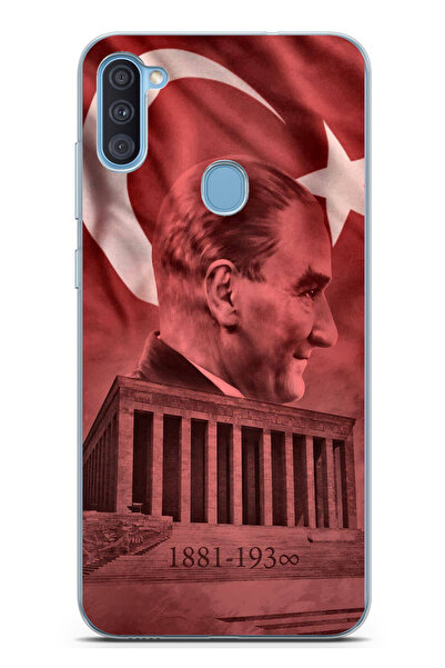 TechTree حافظة سيليكون متوافقة مع هاتف سامسونج جالاكسي A11-M11 تحمل صورة أتات...