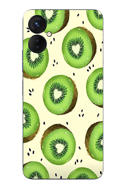 TechTree حافظة سيليكون متوافقة مع هاتف Tecno Spark 9 Pro وشرائح الكيوي الأخضر...