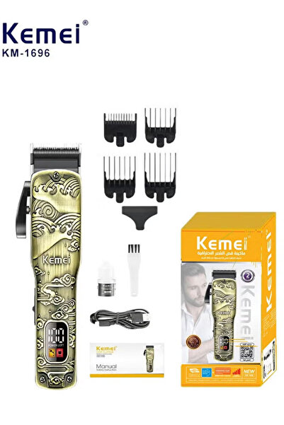 Kemei Hair Clipper with Adjustable Blades Zinc Alloy 2000mAh KM-1696 (Saudi V...