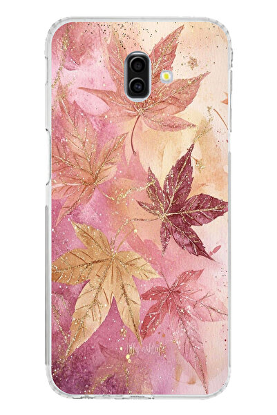 TechTree حافظة سيليكون متوافقة مع هاتف سامسونج جالاكسي J6 بلس باللون الوردي و...