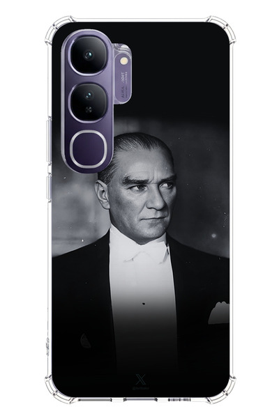 TechTree أناقة ورقيمة متوافقة مع هاتف Vivo V40 Lite: حافظة سيليكون مطبوع مع ت...