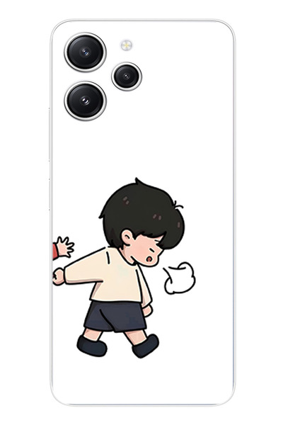 TechTree حافظة سيليكون متوافقة مع هاتف Redmi 12 - حافظة سيليكون موديل مطبوع