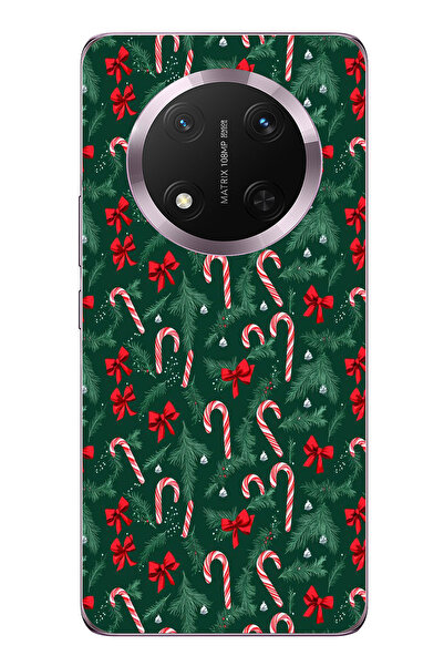 TechTree حافظة سيليكون متوافقة مع Honor Magic 7 Lite لشجرة الصنوبر وعصا الحلو...