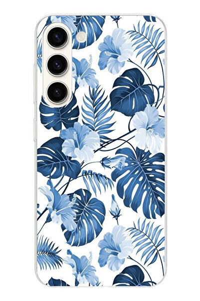 TechTree حافظة سيليكون مطبوع متوافقة مع هاتف سامسونج جالاكسي S24 بلس بنمط أور...