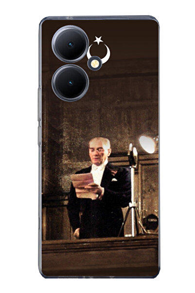 TechTree حافظة سيليكون متوافقة مع هاتف Vivo V29 Lite 5G متوافقة مع الخطاب الأ...