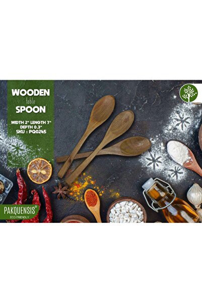 Generica SMALL SPOON SET 3PCS/WOODEN TABLE SPOON