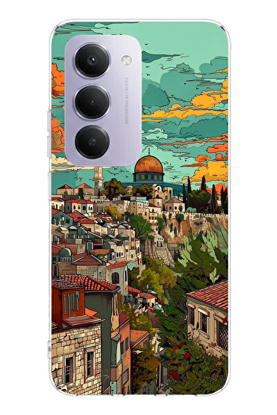 TechTree حافظة سيليكون متوافقة مع هاتف Redmi 15 4G من فلسطين الحرة وقبة الصحر...