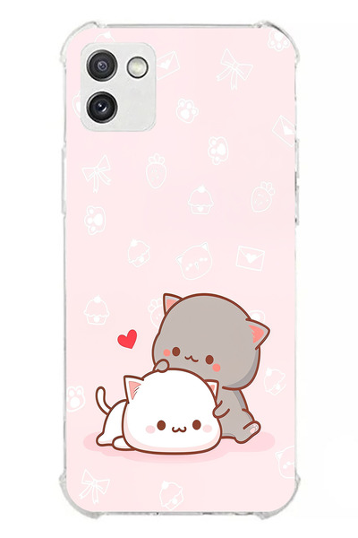 TechTree حافظة سيليكون متوافقة مع هاتف سامسونج جالاكسي A03، لطيفة وريموتيكية،...