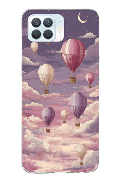 TechTree حافظة سيليكون متوافقة مع هاتف OPPO Reno 4 Lite باللون الأرجواني السم...