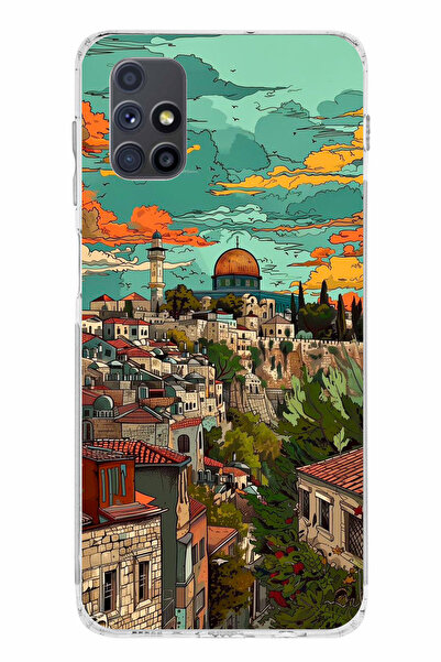 TechTree حافظة سيليكون متوافقة مع هاتف سامسونج جالاكسي M51 من فلسطين الحرة وق...