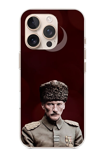 TechTree حافظة سيليكون متوافقة مع هاتف iPhone 16 PRO MAX من Ay Yıldız ورئيس ا...