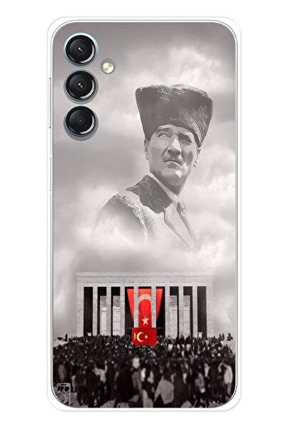 TechTree حافظة سيليكون متوافقة مع هاتف سامسونج جالاكسي A24، حافظة أتاتورك مطب...