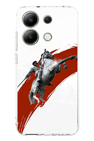 TechTree حافظة سيليكون متوافقة مع هاتف Redmi Note 13 4G بتصميم حصان منتفخ وتف...