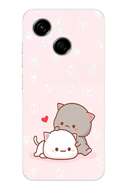 TechTree حافظة سيليكون متوافقة مع Tecno Spark GO 1 لطيفة وريموتية مطبوع