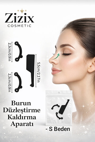 zizix Cosmetic 2’li Burun Kaldırma Düzeltici Aparat – Silikon Burun Şekillend...