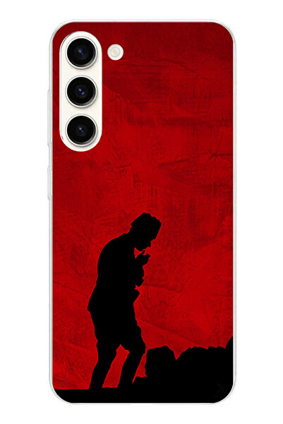 TechTree حافظة سيليكون أتاتورك مطبوع متوافقة مع هاتف سامسونج جالاكسي S25 بلس ...