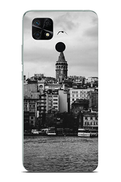 TechTree حافظة سيليكون مطبوع متوافقة مع هاتف Redmi 10C - POCO C40 مع إطلالة ع...