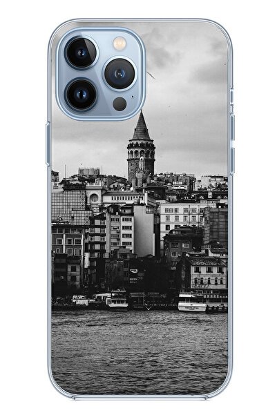 TechTree حافظة سيليكون مطبوع متوافقة مع هاتف iPhone 13 PRO MAX مع إطلالة على ...