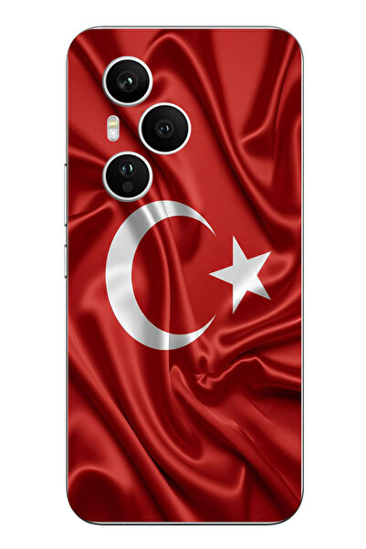 TechTree Honor 400 Pro Compatible Turkish Flag Printed Silicone Case
