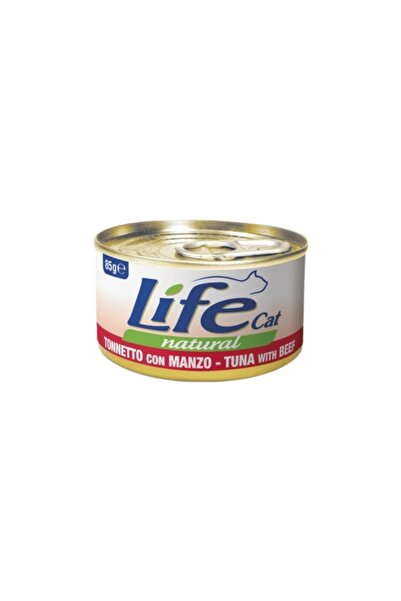 Life Cat لايف كات طعام رطب بالتونة و اللحم البقري للقطط 85g