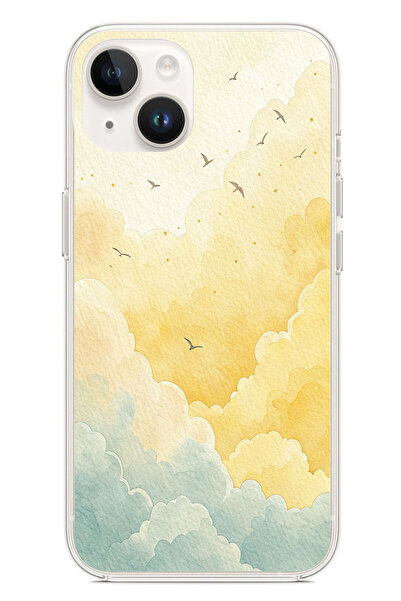 TechTree حافظة سيليكون متوافقة مع هاتف iPhone 14 PLUS باللونين الأصفر والأخضر...