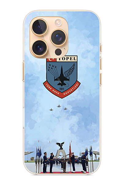 TechTree حافظة سيليكون متوافقة مع iPhone 16 PRO من القوات الجوية التركية مطبوع