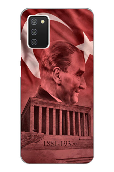 TechTree حافظة سيليكون متوافقة مع هاتف سامسونج جالاكسي A02S تحمل صورة أتاتورك...